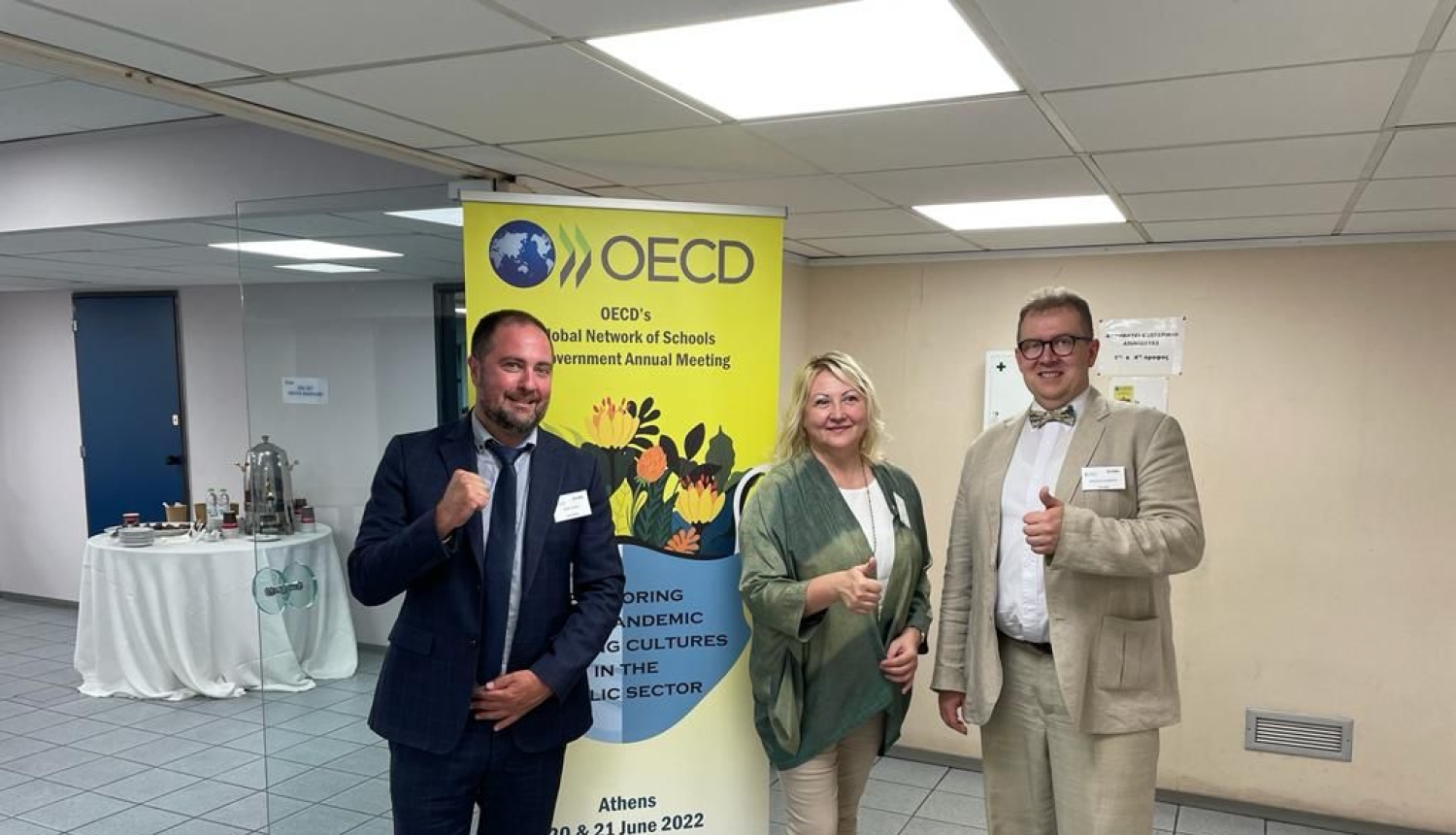 VAS direktore OECD sapulcē